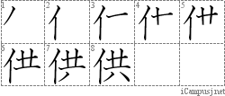 供: Stroke Order Diagram