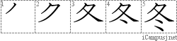 Kanji Stroke Order Diagram