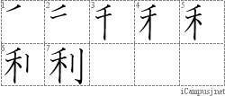 Stroke Order Diagram