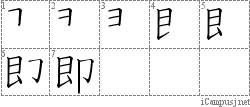 即: Stroke Order Diagram