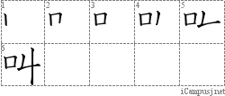 Stroke Order Diagram