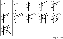 Stroke Order Diagram