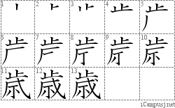 Stroke Order Diagram