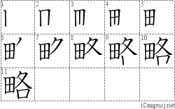 Stroke Order Diagram