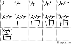 Stroke Order Diagram