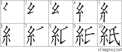 Stroke Order Diagram