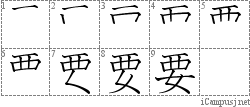 要: Stroke Order Diagram