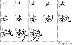 Stroke Order Diagram