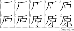 Stroke Order Diagram