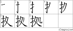 拠: Stroke Order Diagram