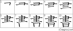 書: Stroke Order Diagram