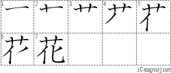 花 Kanji Hand Writing Practice For Iphone