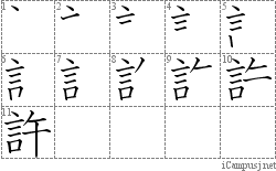 Stroke Order Diagram