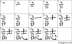 Stroke Order Diagram