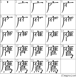 鷹 Kanji Hand Writing Practice For Iphone